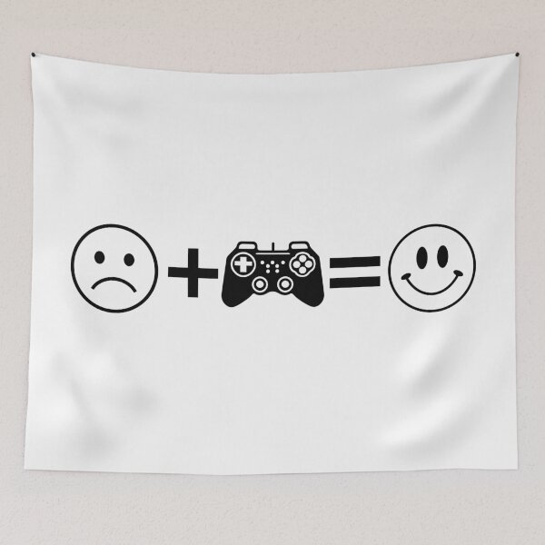 Item preview, The Gaming Happiness Formula - Sad Face Plus Controller Equals Smile designed and sold by Vision Crafted.