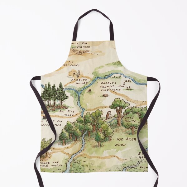 Item preview, 100 Acre Wood Map - Winnie the Pooh designed and sold by Coloor.