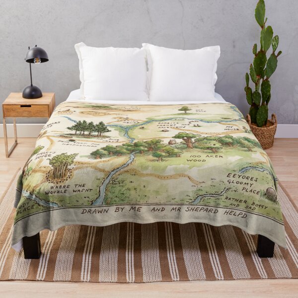 Item preview, 100 Acre Wood Map - Winnie the Pooh designed and sold by Coloor.