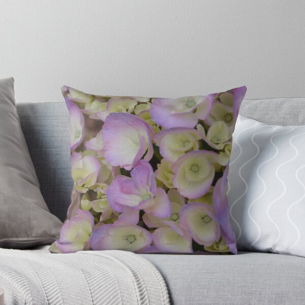 Item preview, Young Pink and Cream Hydrangea Blossoms designed and sold by MiraNadaPrints.