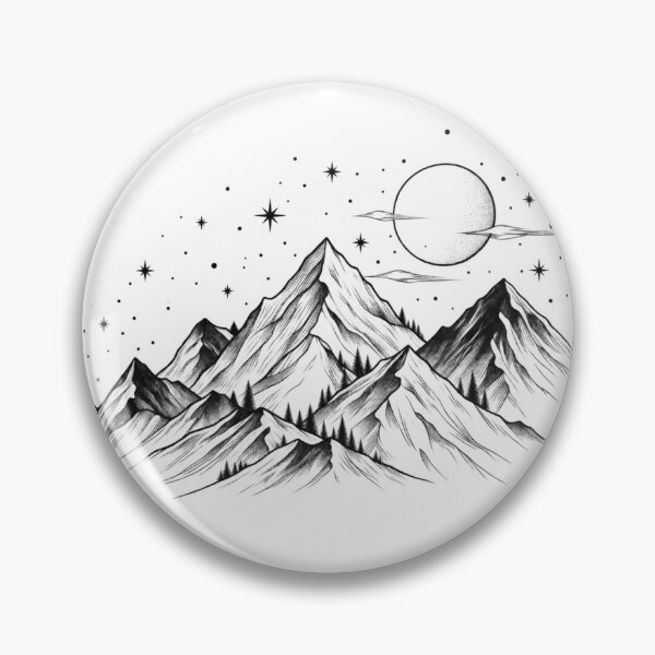 Item preview, Celestial Mountain Inkscape designed and sold by Lovaryn.