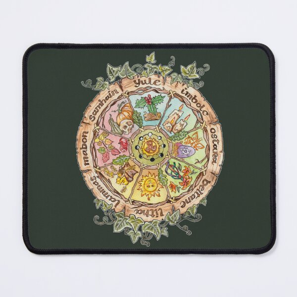 Item preview, Wheel of the Year Pagan Sabbats Calendar, Wicca and Celtic Art designed and sold by esmavart.