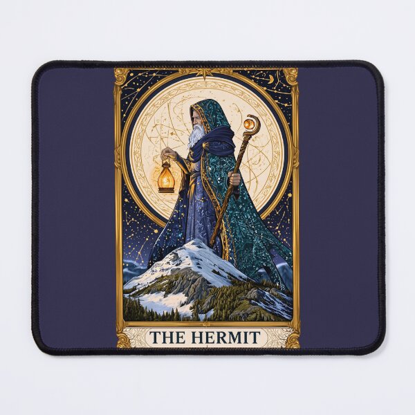 Item preview, The Hermit Tarot Card Mystic Occult Sage designed and sold by MythicMood.