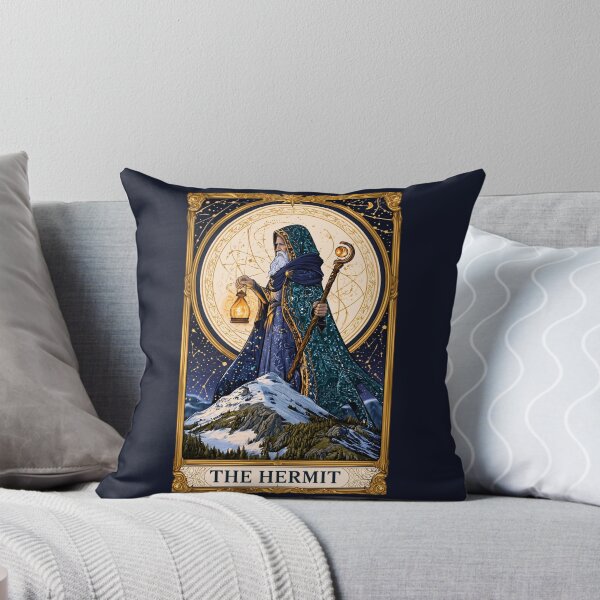 Item preview, The Hermit Tarot Card Mystic Occult Sage designed and sold by MythicMood.