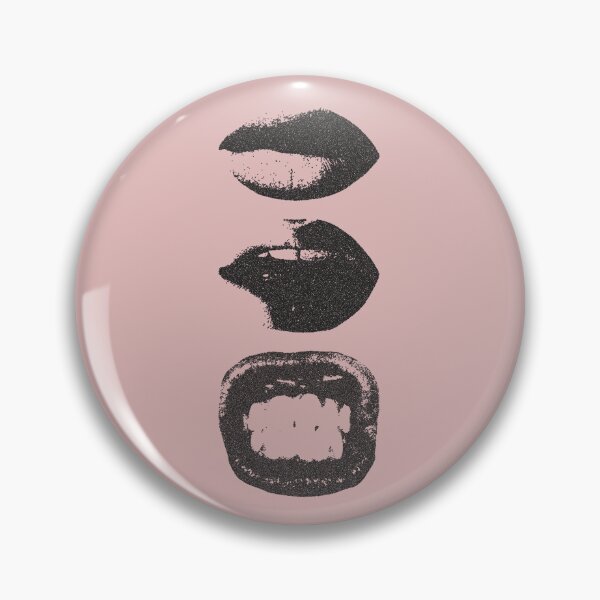Item preview, Vintage Grunge Lips Art Print | Retro Black and White Mouth Expression Illustration designed and sold by trendplusco.