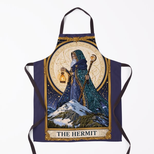 Item preview, The Hermit Tarot Card Mystic Occult Sage designed and sold by MythicMood.