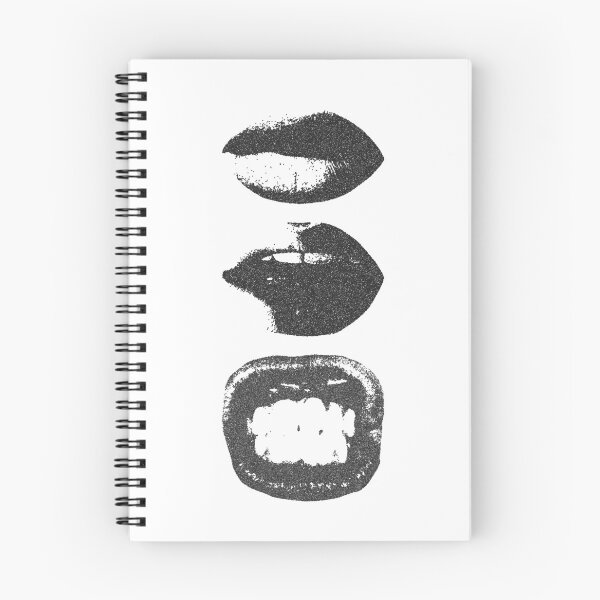 Item preview, Vintage Grunge Lips Art Print | Retro Black and White Mouth Expression Illustration designed and sold by trendplusco.