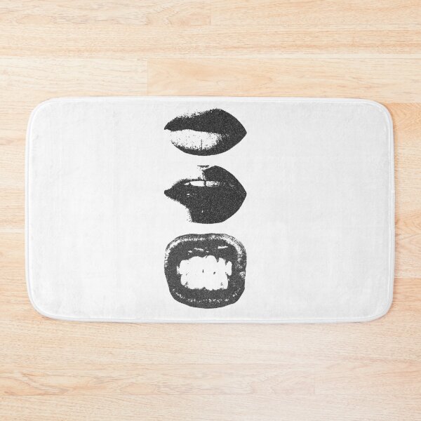 Item preview, Vintage Grunge Lips Art Print | Retro Black and White Mouth Expression Illustration designed and sold by trendplusco.
