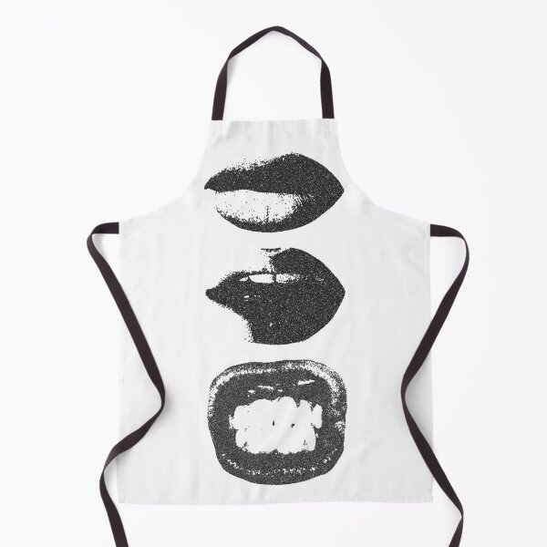 Item preview, Vintage Grunge Lips Art Print | Retro Black and White Mouth Expression Illustration designed and sold by trendplusco.