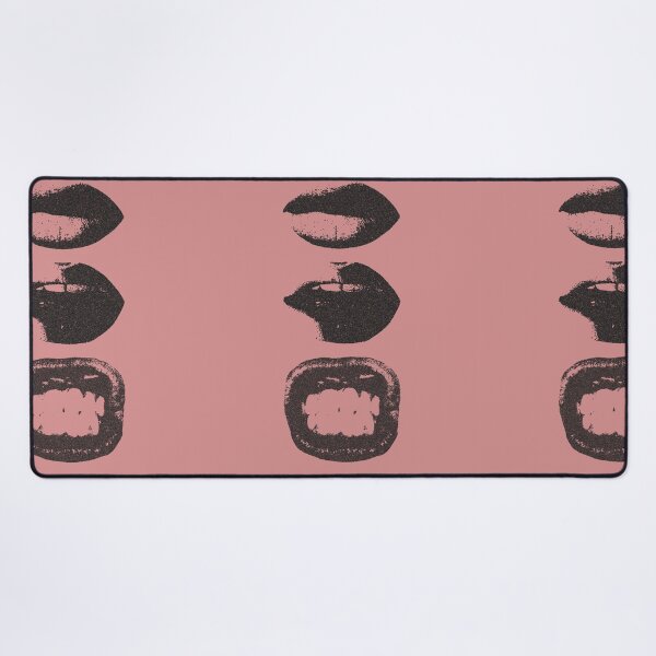 Item preview, Vintage Grunge Lips Art Print | Retro Black and White Mouth Expression Illustration designed and sold by trendplusco.