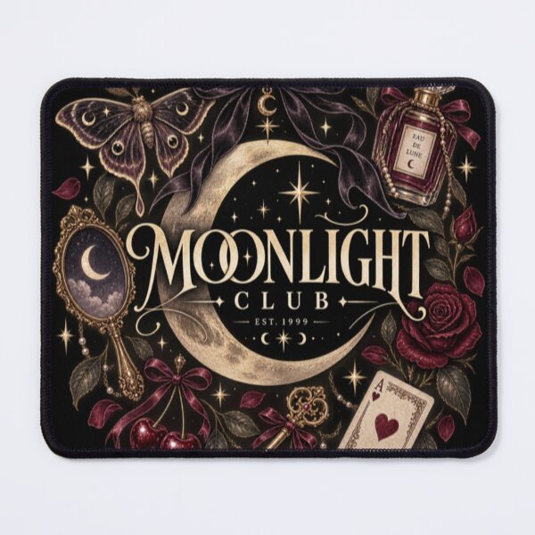 Item preview, Moonlight Club Dark Feminine Gothic Aesthetic | Celestial Vintage DesignGirl Collage designed and sold by TulipsArtDesigns .