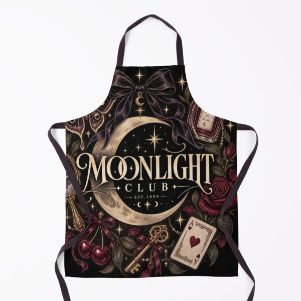 Item preview, Moonlight Club Dark Feminine Gothic Aesthetic | Celestial Vintage DesignGirl Collage designed and sold by TulipsArtDesigns .