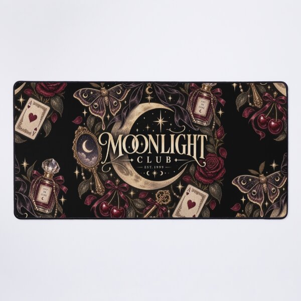 Item preview, Moonlight Club Dark Feminine Gothic Aesthetic | Celestial Vintage DesignGirl Collage designed and sold by TulipsArtDesigns .