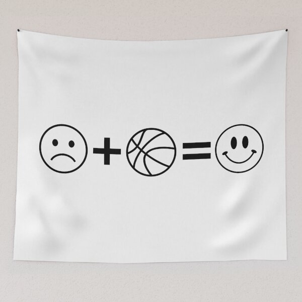 Item preview, The Basketball Happiness Formula - Sad Face Plus Ball Equals Smile designed and sold by Vision Crafted.