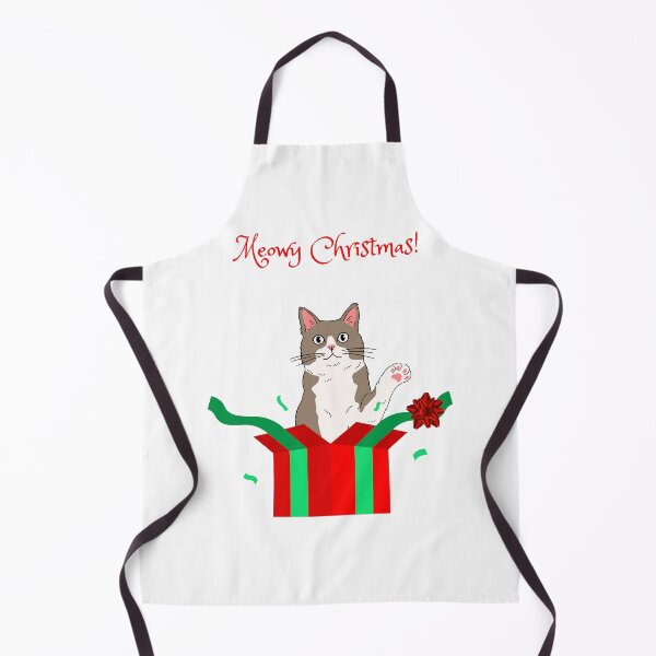Item preview, Meowy Christmas Brown Cat in Christmas Present Box designed and sold by MYCatStuff.