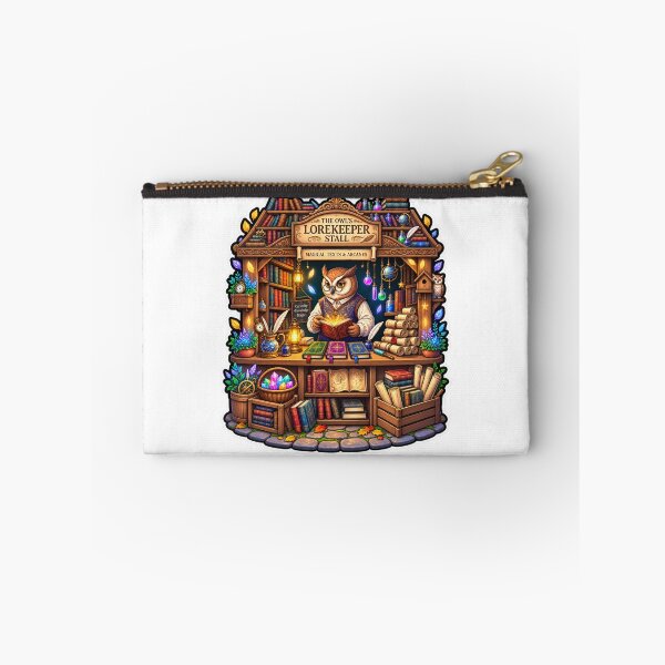Item preview, Owl Lorekeeper Stall | Magical Owl Bookshop | Enchanted Fantasy Library designed and sold by MrDev.