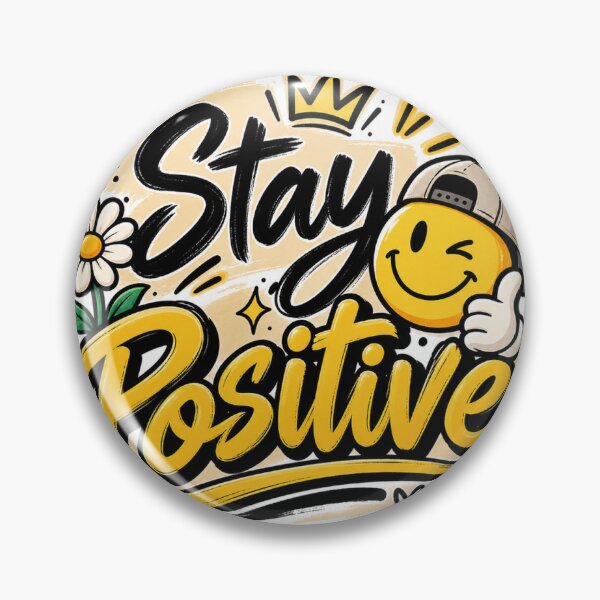 Item preview, Stay Positive Classic T-Shirt | Happy Vibes Smiley Design designed and sold by Deepstudio09.