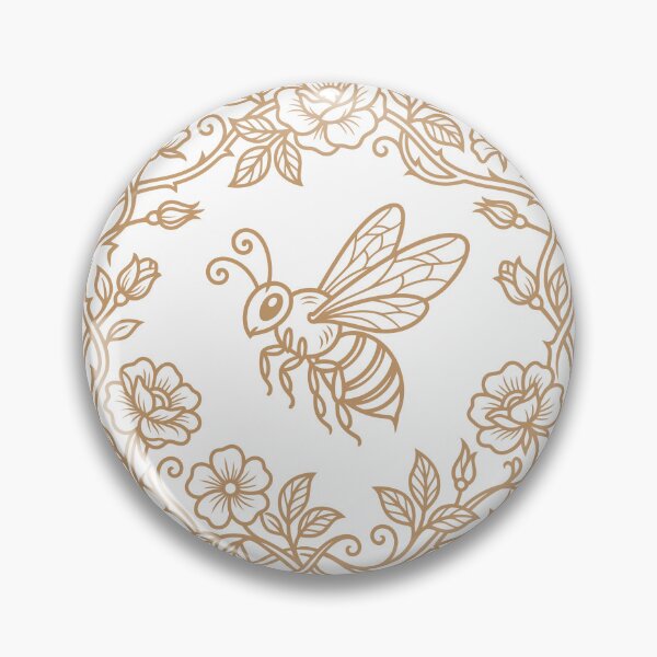 Item preview, Bee And Rose Wreath Vector Line Art designed and sold by ZUMERI.