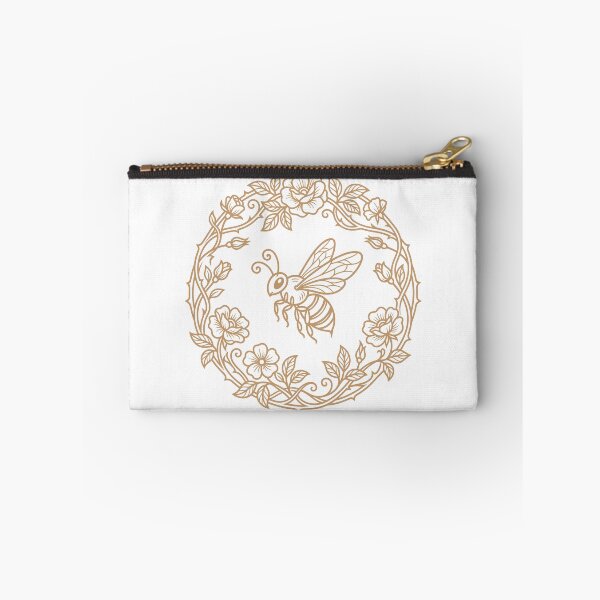 Item preview, Bee And Rose Wreath Vector Line Art designed and sold by ZUMERI.