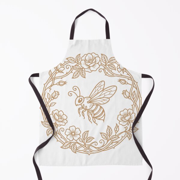 Item preview, Bee And Rose Wreath Vector Line Art designed and sold by ZUMERI.