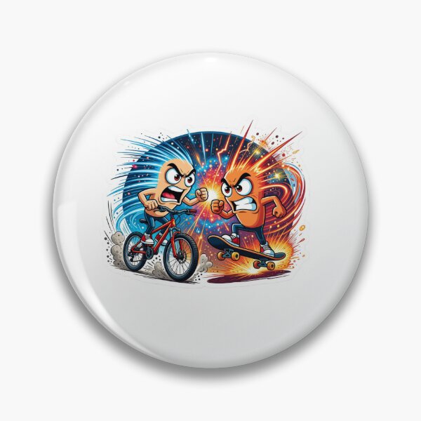 Item preview, Mountain Bike Skateboard Sports Rivalry designed and sold by Imaginarium of Chaos falcon88 .