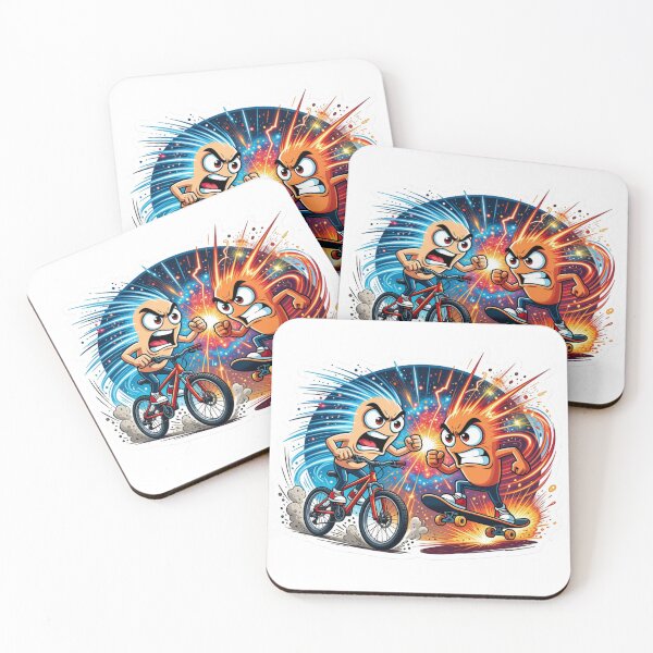 Item preview, Mountain Bike Skateboard Sports Rivalry designed and sold by Imaginarium of Chaos falcon88 .