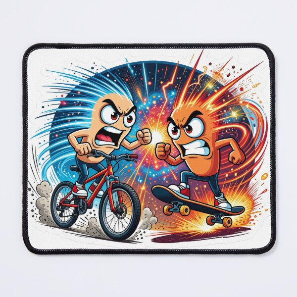 Item preview, Mountain Bike Skateboard Sports Rivalry designed and sold by Imaginarium of Chaos falcon88 .