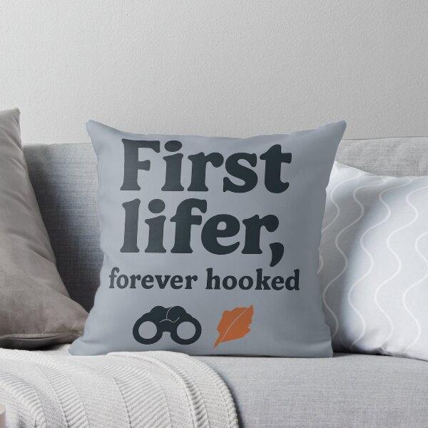 Item preview, First Lifer, Forever Hooked Birding Typographic Design designed and sold by Ainbowz-Artwork.