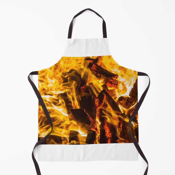 Item preview, Close-Up Of Intense Wood Fire Flames And Burning Logs In Hot Orange Bonfire designed and sold by Nmallia.