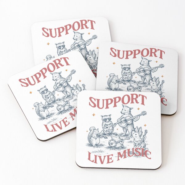 Item preview, SUPPORT LIVE MUSIC, Musician Retro Animals designed and sold by emilysahrelove.