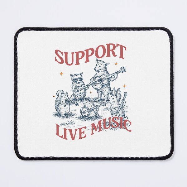 Item preview, SUPPORT LIVE MUSIC, Musician Retro Animals designed and sold by emilysahrelove.