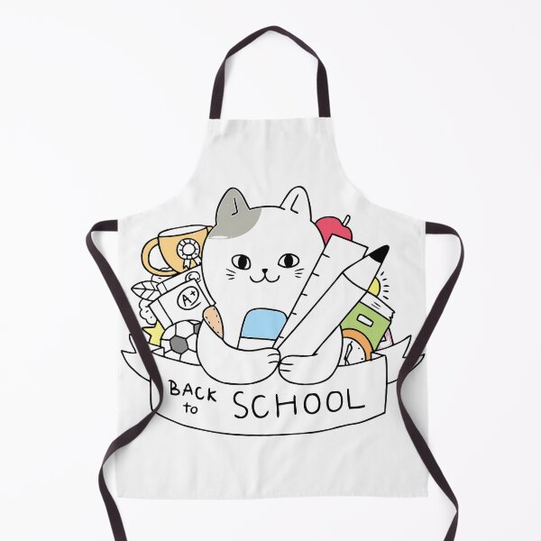 Item preview, Cute Back to School Cat With School Supplies designed and sold by LYRA-Concepts.