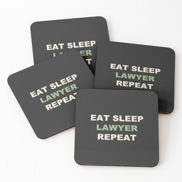Item preview, Eat Sleep Lawyer Repeat - Lawyer designed and sold by RetroThreadWorks.