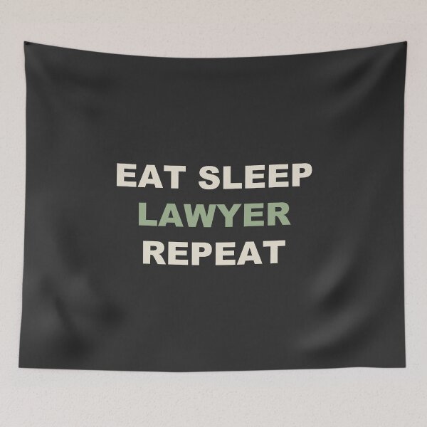 Item preview, Eat Sleep Lawyer Repeat - Lawyer designed and sold by RetroThreadWorks.