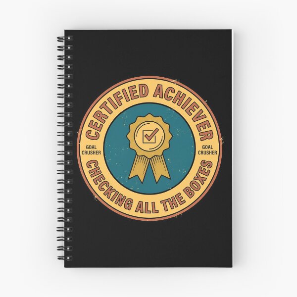 Item preview, Certified Achiever Checking All Boxes Vintage Badge designed and sold by DuckOddity.