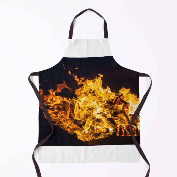 Item preview, Close-Up Of Intense Wood Fire Flames And Burning Logs In Hot Orange Bonfire designed and sold by Nmallia.