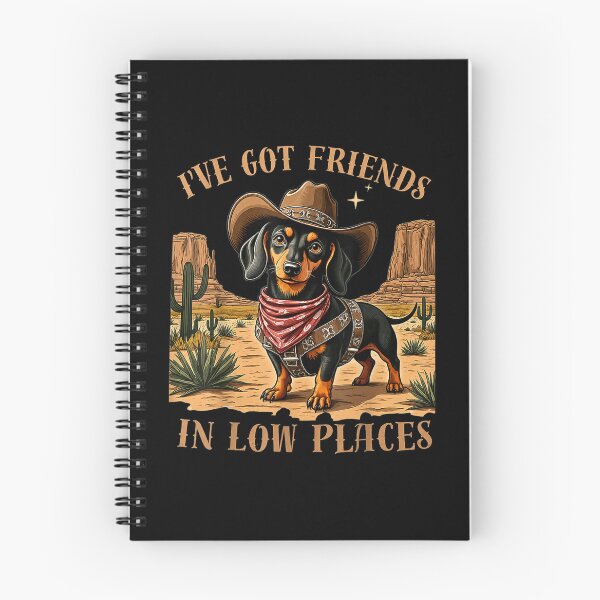 Item preview, Dachshund Cowboy Friends in Low Place designed and sold by Vectraxos.