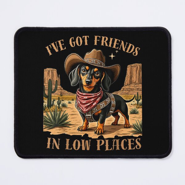 Item preview, Dachshund Cowboy Friends in Low Place designed and sold by Vectraxos.