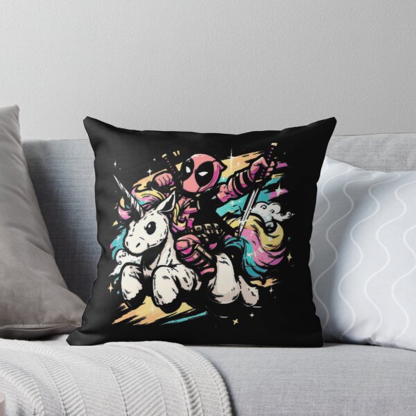 Item preview, Deadpool Unicorn Rainbow Ride Art Print ⭐⭐⭐⭐⭐ designed and sold by NewVision-Shop.