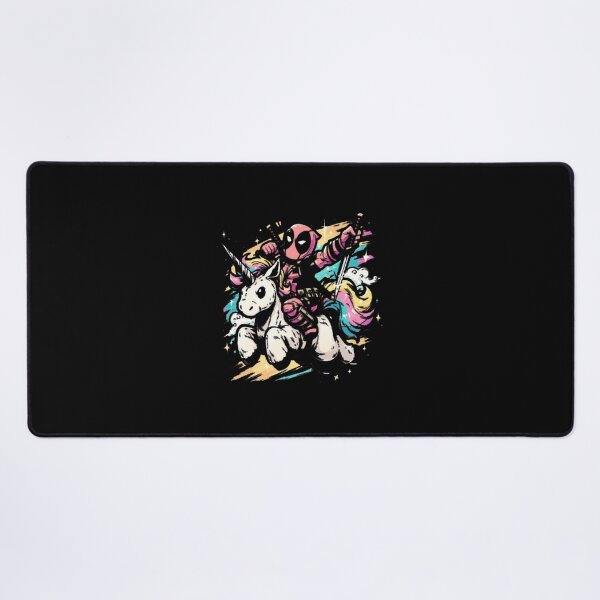 Item preview, Deadpool Unicorn Rainbow Ride Art Print ⭐⭐⭐⭐⭐ designed and sold by NewVision-Shop.
