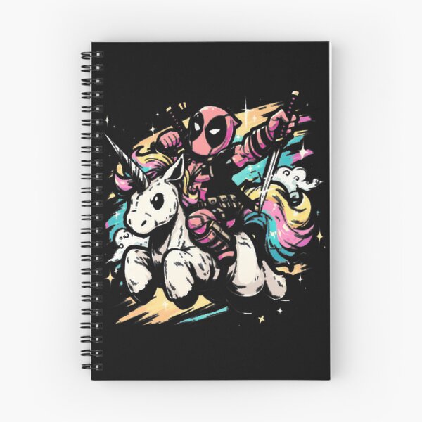 Item preview, Deadpool Unicorn Rainbow Ride Art Print ⭐⭐⭐⭐⭐ designed and sold by NewVision-Shop.