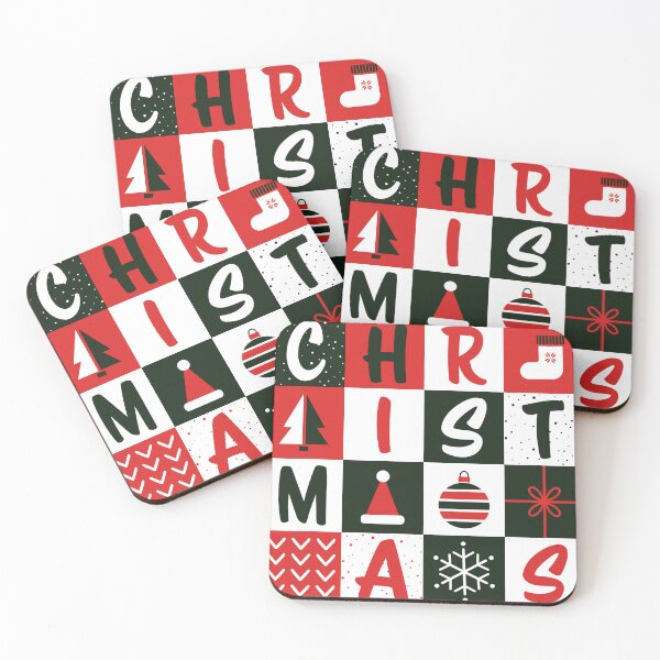Item preview, Christmas Geometric Square Pattern designed and sold by IrynaAlex.