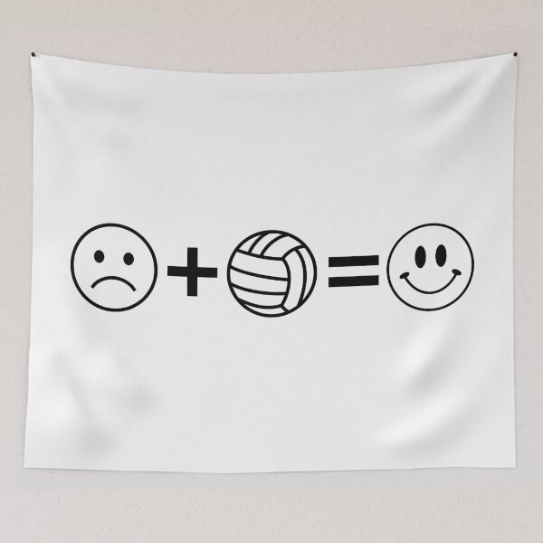 Item preview, The Volleyball Happiness Formula - Sad Face Plus Ball Equals Smile designed and sold by Vision Crafted.