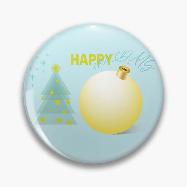 Item preview, Happy Holidays Mint Gold Ornament designed and sold by photossmirnov.