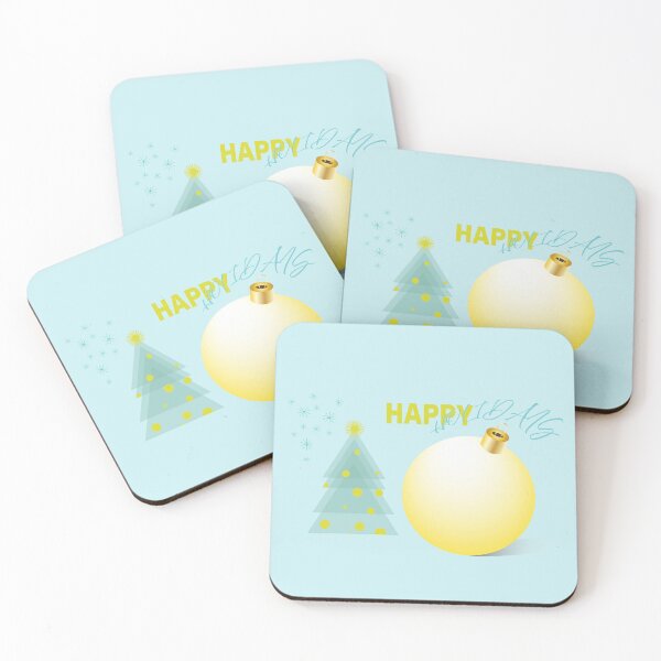 Item preview, Happy Holidays Mint Gold Ornament designed and sold by photossmirnov.