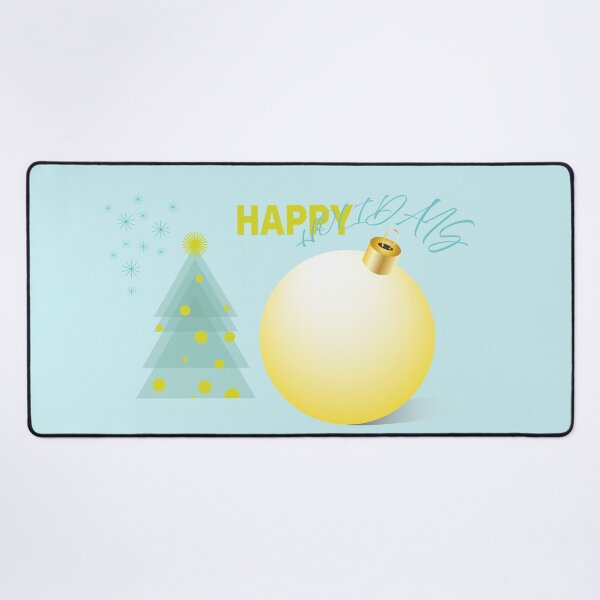 Item preview, Happy Holidays Mint Gold Ornament designed and sold by photossmirnov.