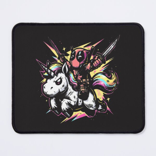 Item preview, Deadpool Riding A Unicorn - Funny Vibrant Pop Art PERFECT GIFT FOR YOU AND FRIENDS designed and sold by NewVision-Shop.