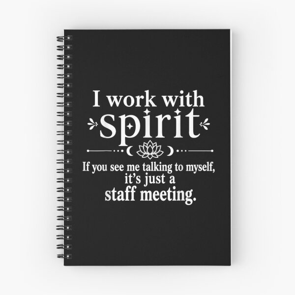 Item preview, I Work with Spirit Talking to Myself Humor designed and sold by Vectraxos.