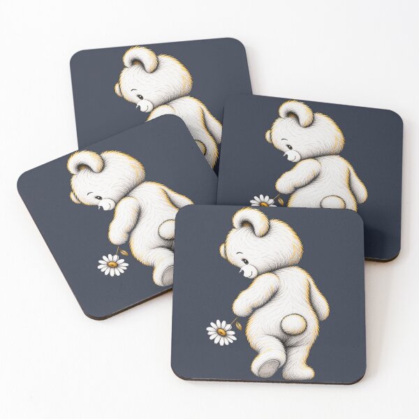 Item preview, Cute Teddy bear with Holding a Daisy Flower designed and sold by PrintGo26.