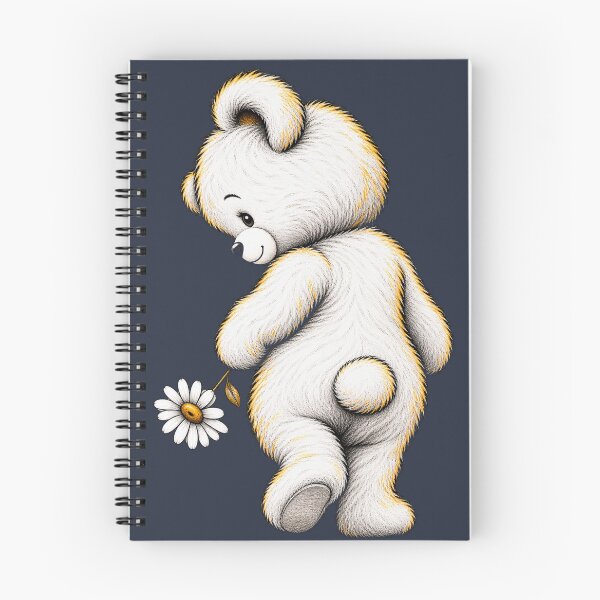 Item preview, Cute Teddy bear with Holding a Daisy Flower designed and sold by PrintGo26.